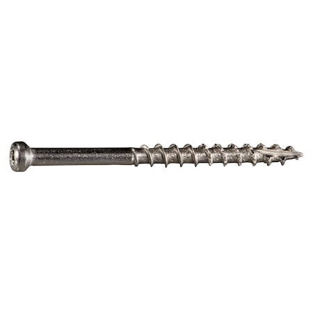 Saberdrive Deck Screw, #8 x 2 in, 316 Stainless Steel, Trim Head, 173 PK 55533